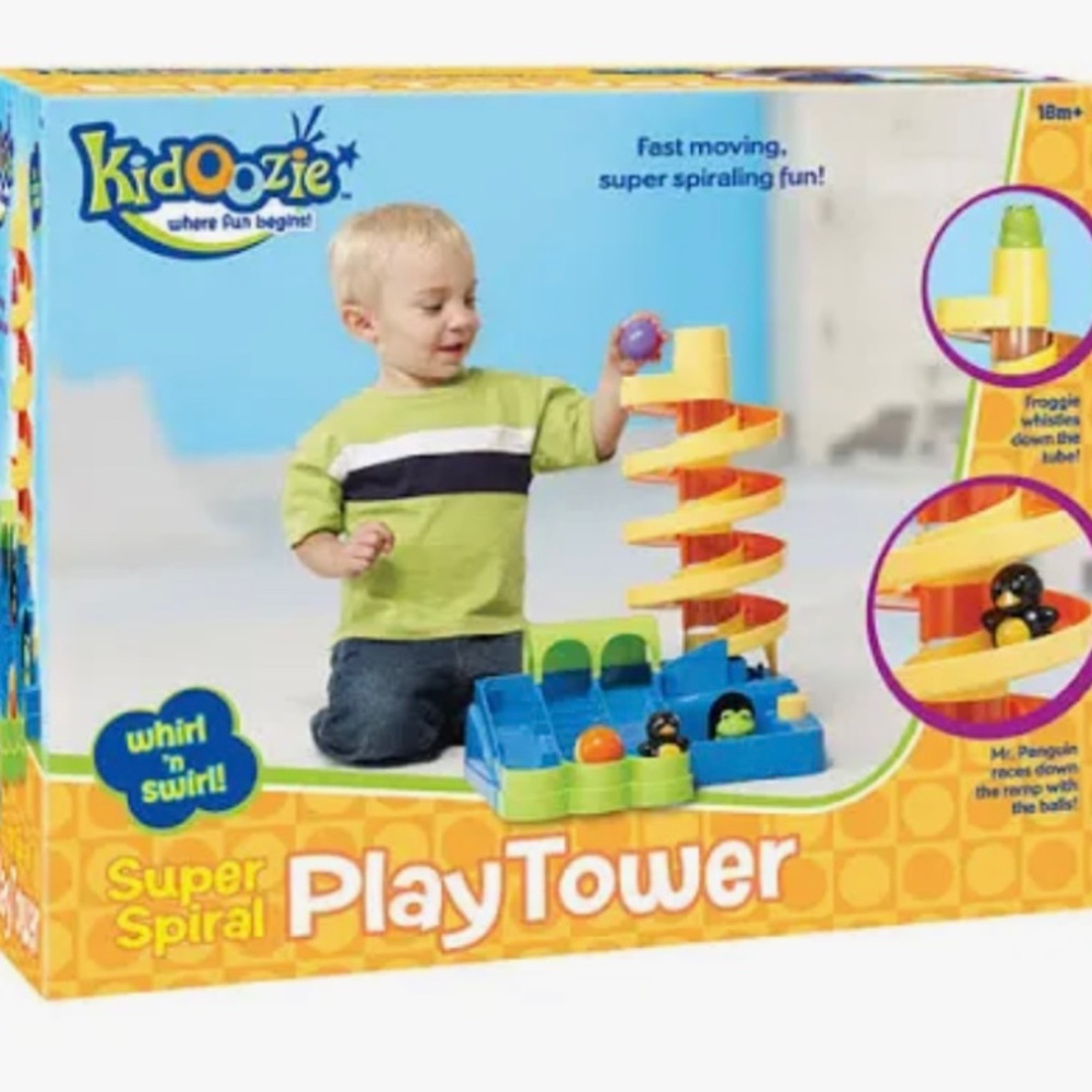 Super spiral play tower kidoozie